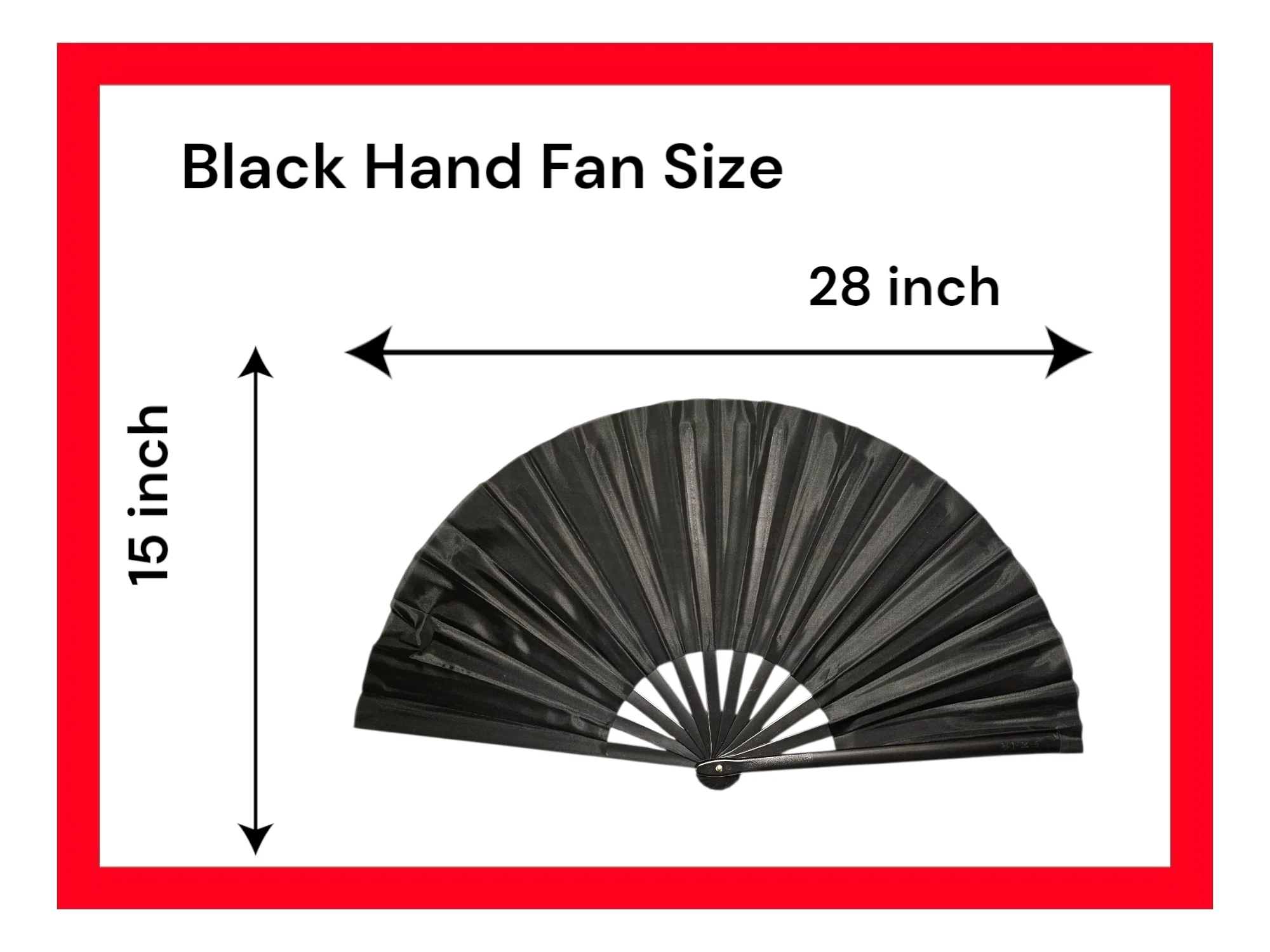 13” Large Clack Popping Hand Fan for Line Dancing – Available in Multiple Colors - Image 5