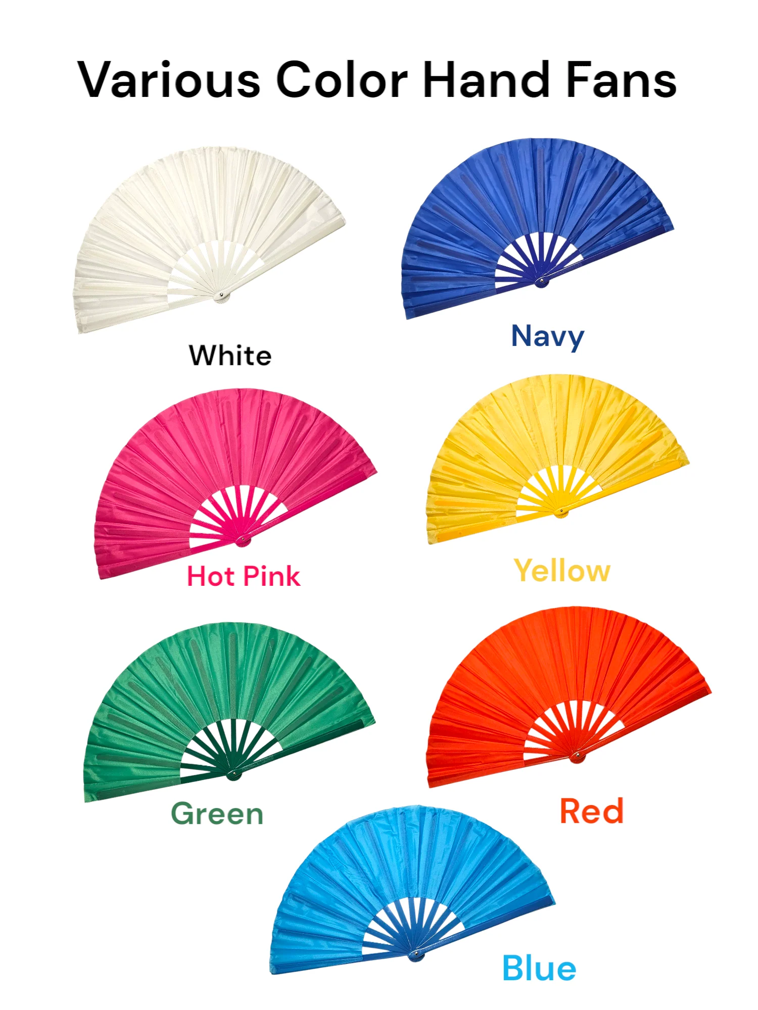 13” Large Clack Popping Hand Fan for Line Dancing – Available in Multiple Colors - Image 6