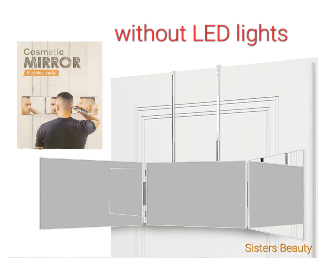 3 way Mirror for Makeup & Hair Styling (with LED lights and without LED lights)