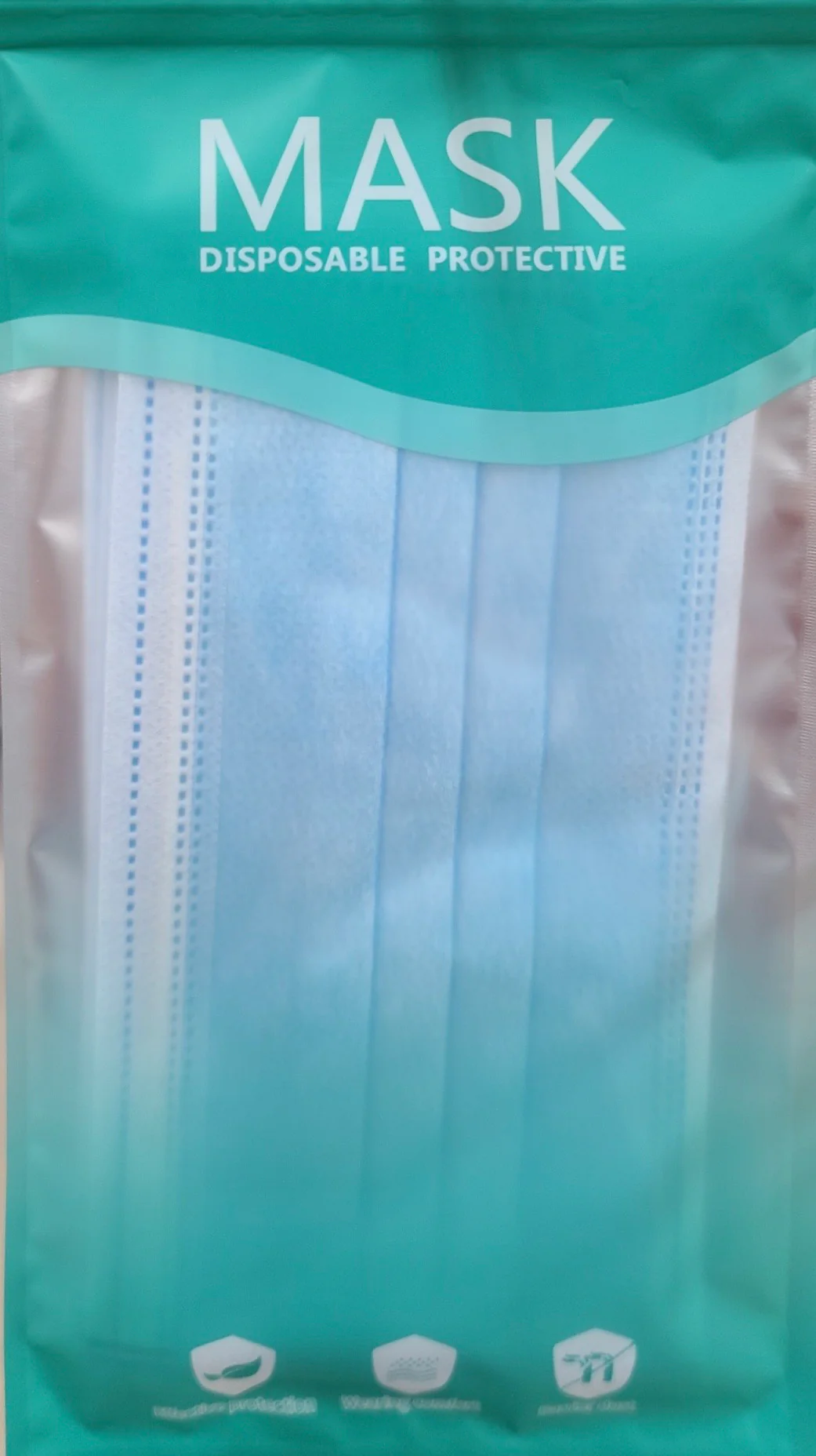 5pcs Disposable 3-Ply Face Masks - Image 3
