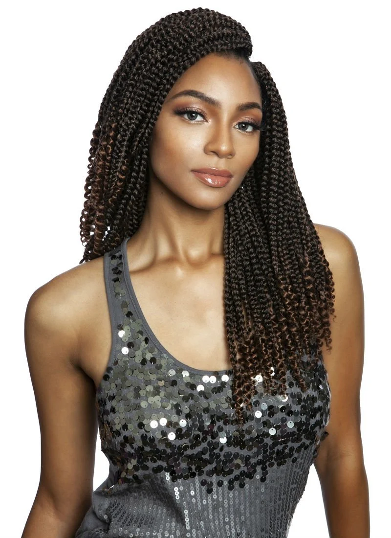 Afri-Naptural 3X Coily Ends Box Braid 14" - Image 2