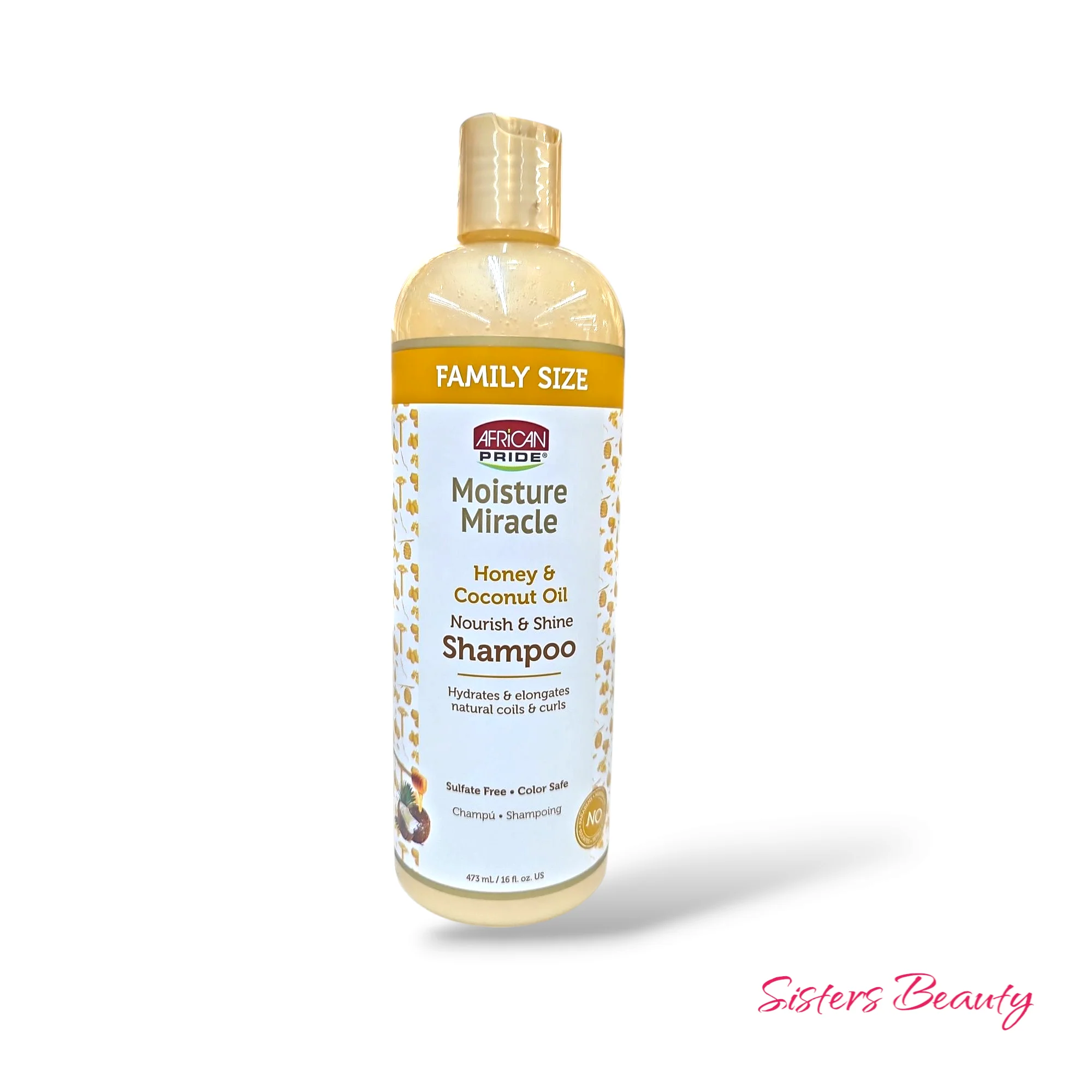 African Pride Moisture Miracle Honey & Coconut Oil Shampoo 12oz