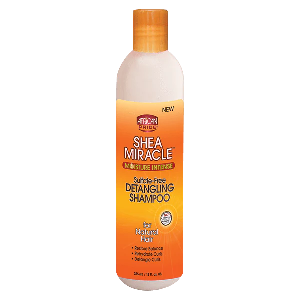 African Pride Shea Miracle Detangling Shampoo 12oz