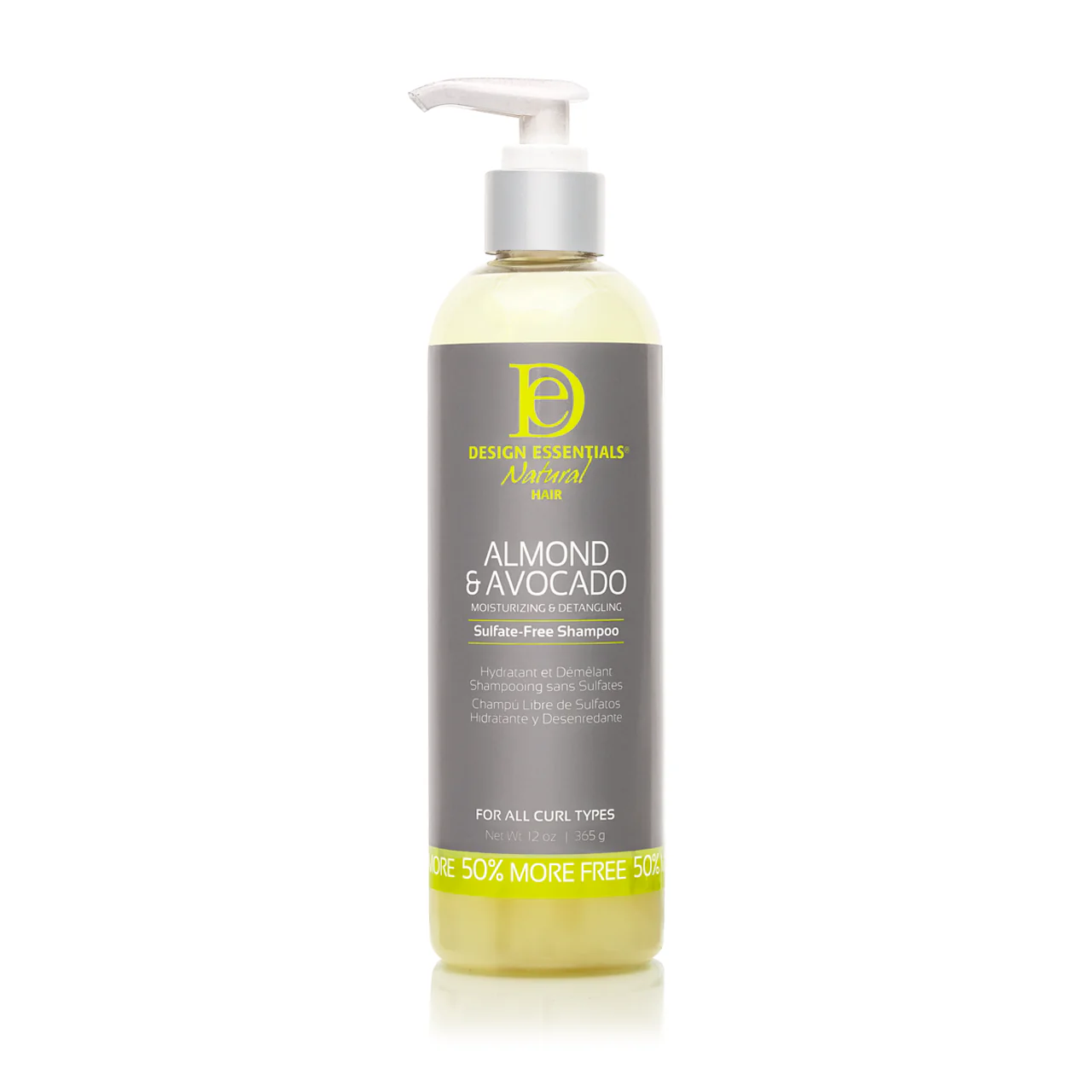Design Essentials® Almond & Avocado Moisturizing & Detangling Sulfate-Free Shampoo 12oz