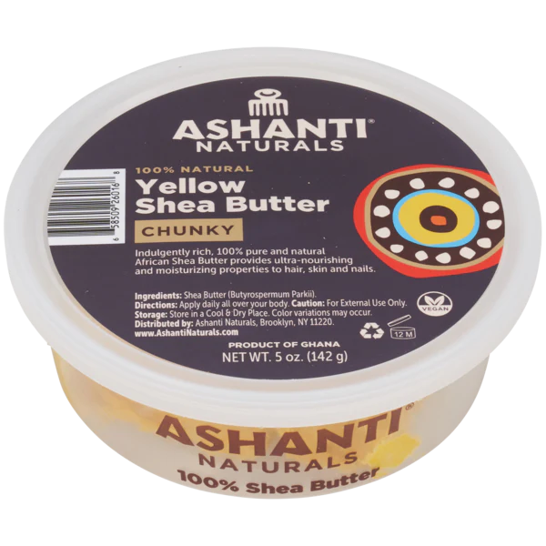 Ashanti Naturals 100% Chunky Yellow Shea Butter - Image 3