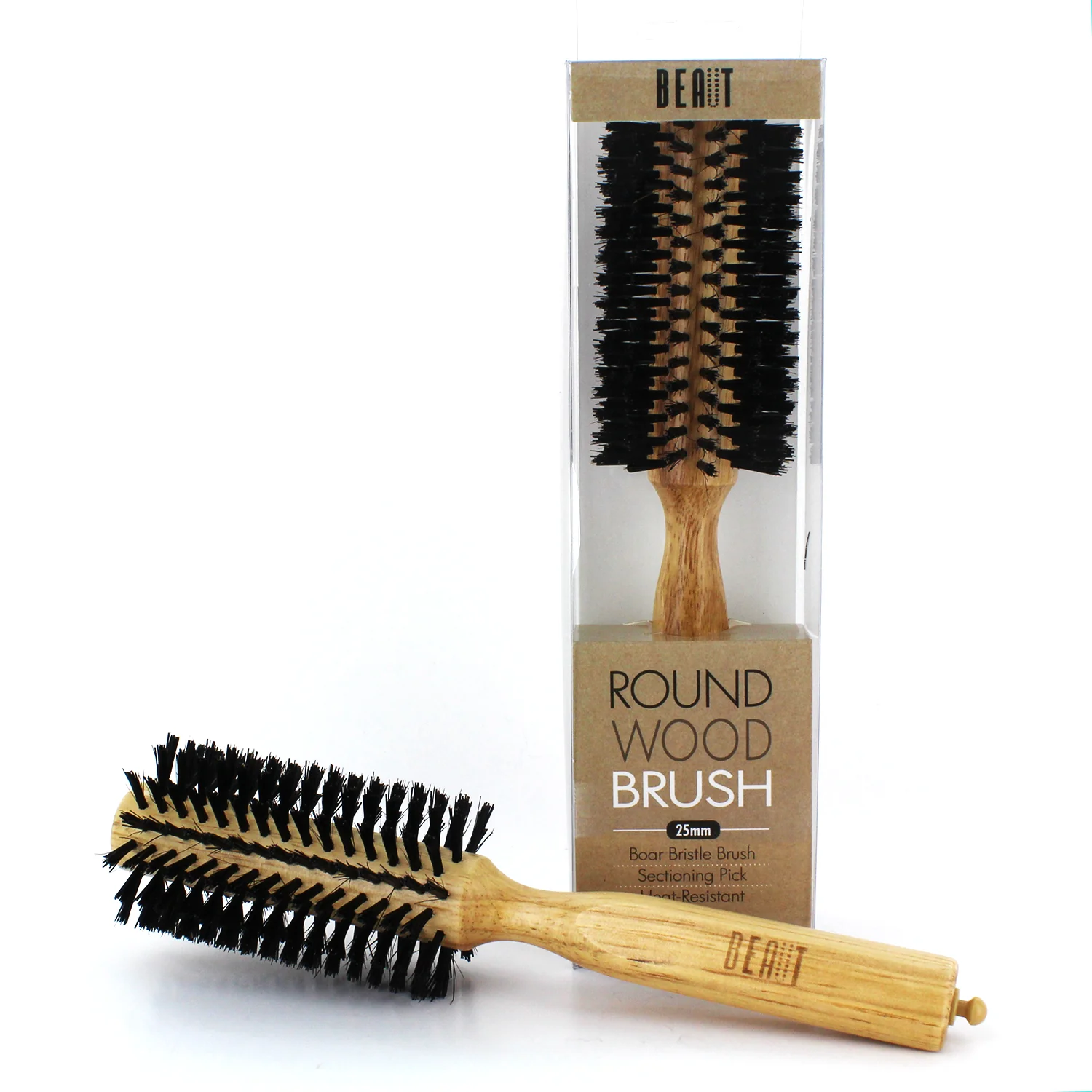 BEAUT Round Wood Brush 25mm