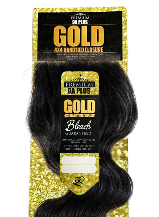 Beautiful Day Gold Bundle 100% Brazilian Virgin Remy Hair 4x4 Closure - Body Wave - Image 3