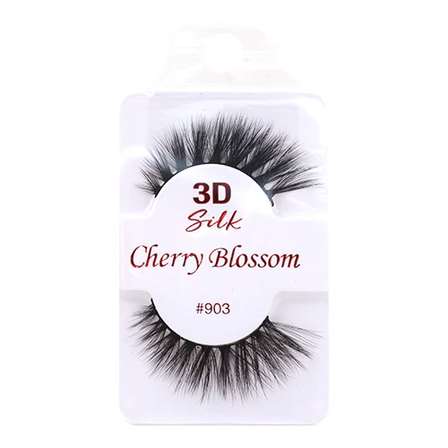 Cherry Blossom 100% Human Hair 3D Silk Eyelashes - Image 3