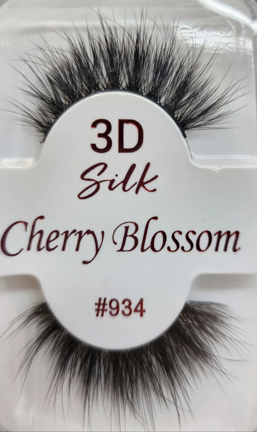 Cherry Blossom 100% Human Hair 3D Silk Eyelashes - Image 34