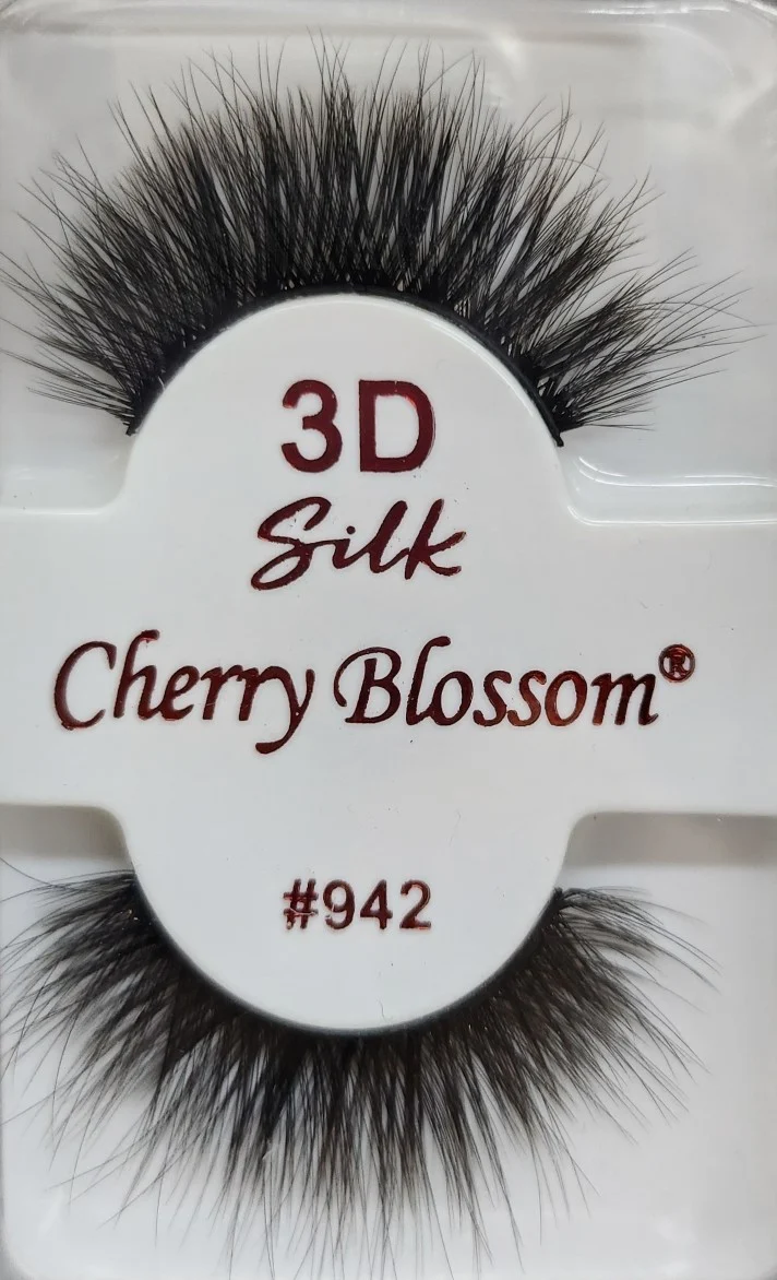 Cherry Blossom 100% Human Hair 3D Silk Eyelashes - Image 42