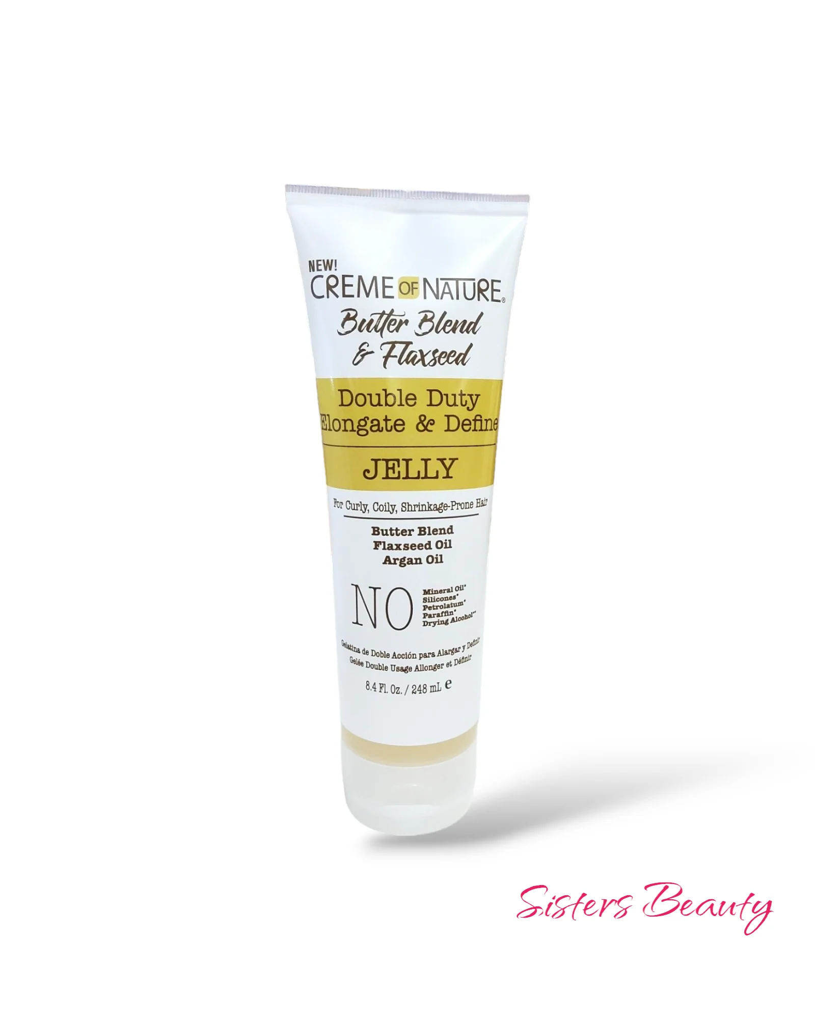 Creme Of Nature Butter Blend & Flaxseed Double Duty Elongate & Define Jelly 8.4oz