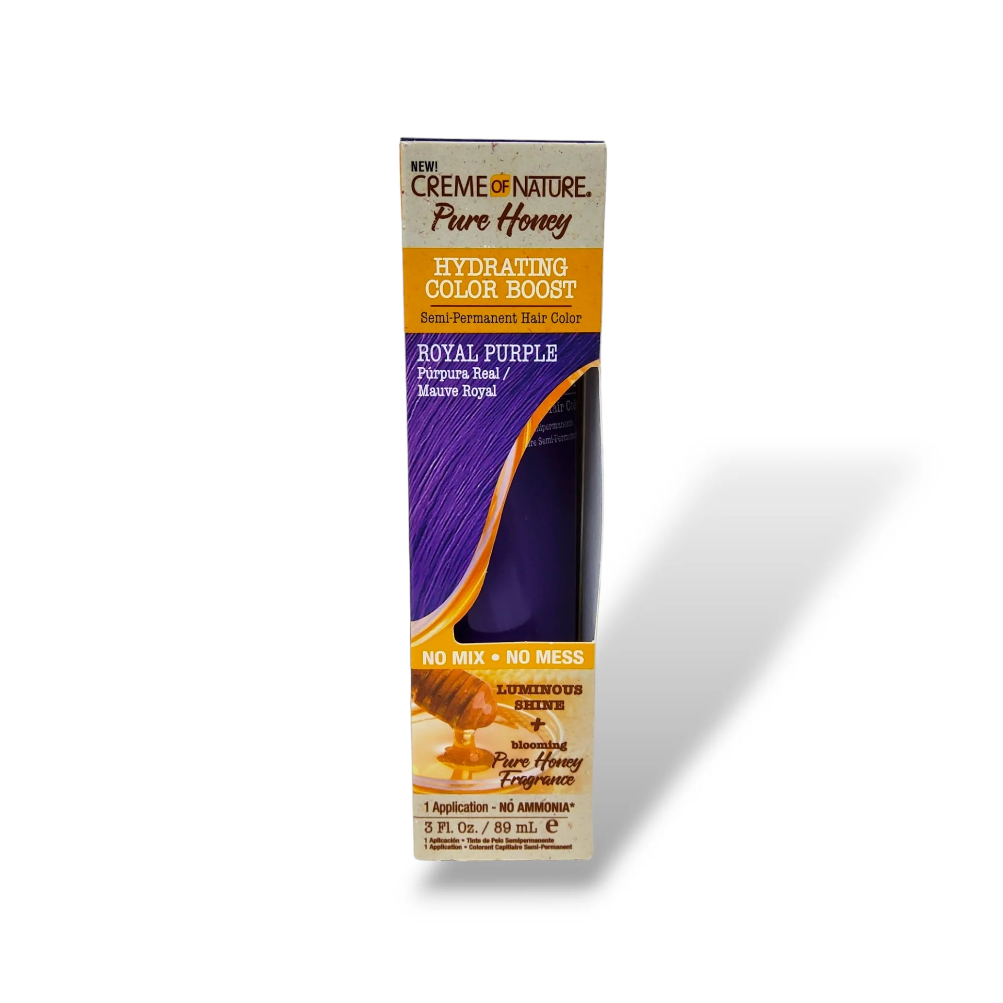 Creme of Nature Pure Honey Hydrating Color Boost Semi-Permanent Hair Color - Image 3