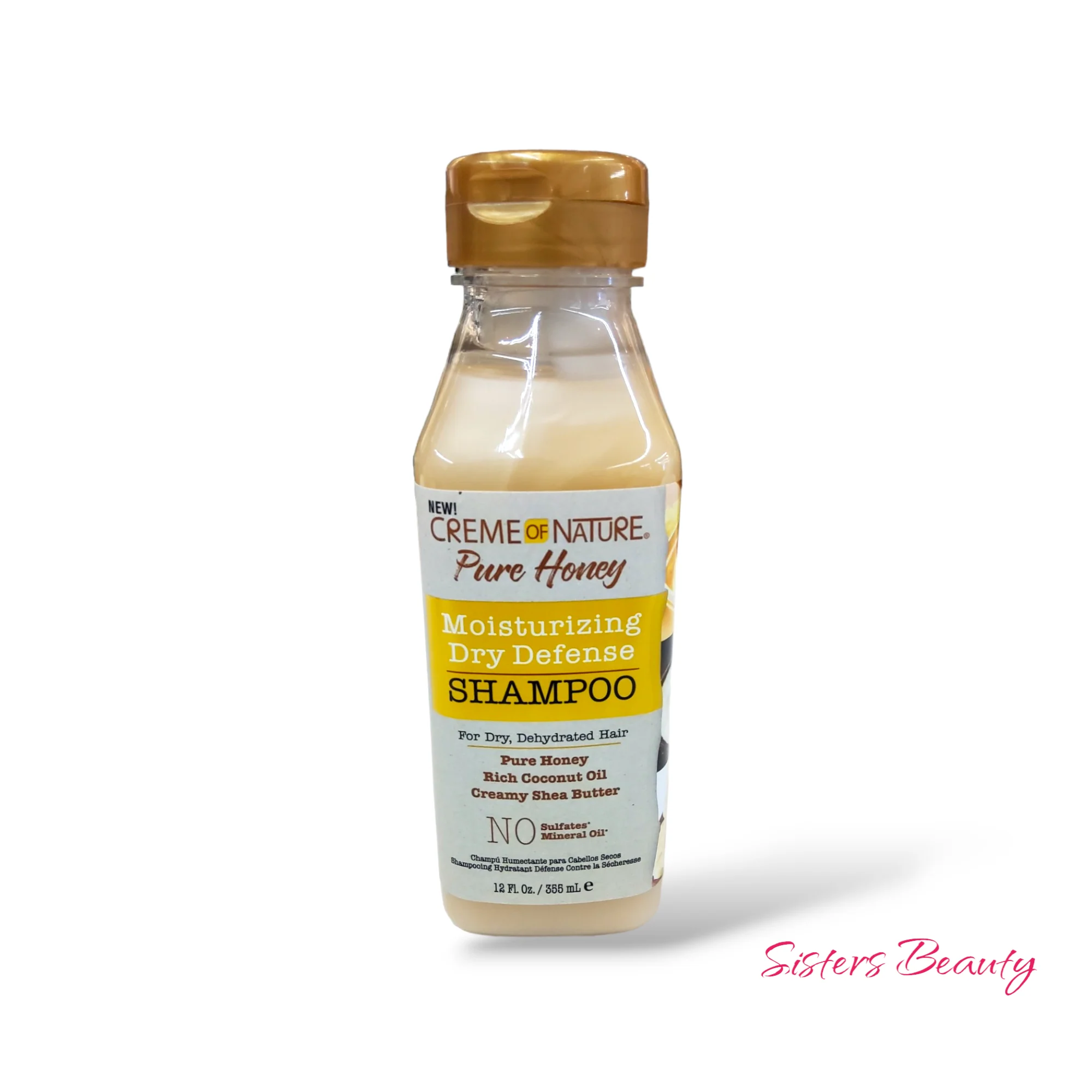 Creme Of Nature Pure Honey Moisturizing Dry Defense Shampoo 12oz - Image 2