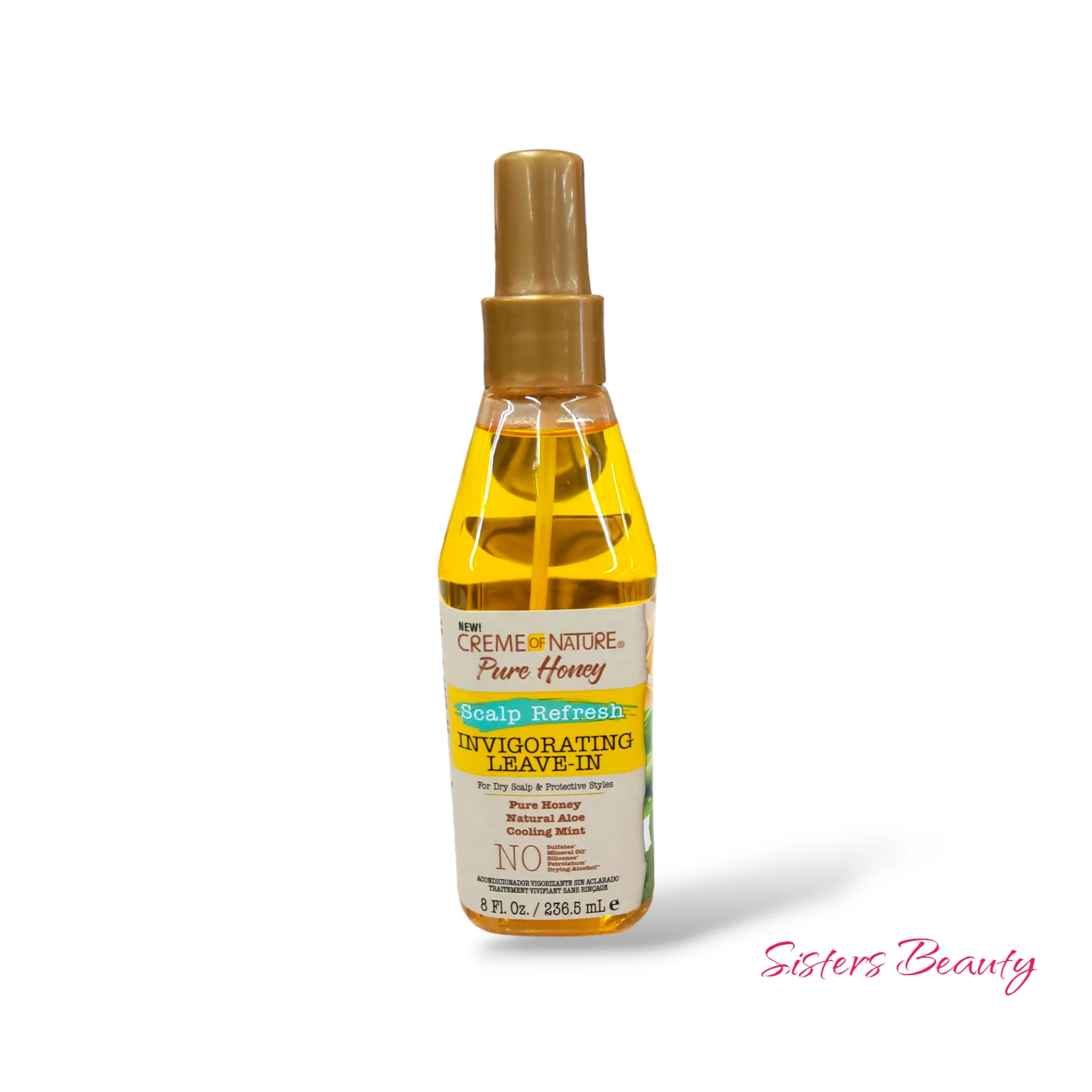 Creme of Nature Pure Honey Scalp Refresh Invigorating Leave-In 8oz - Image 2