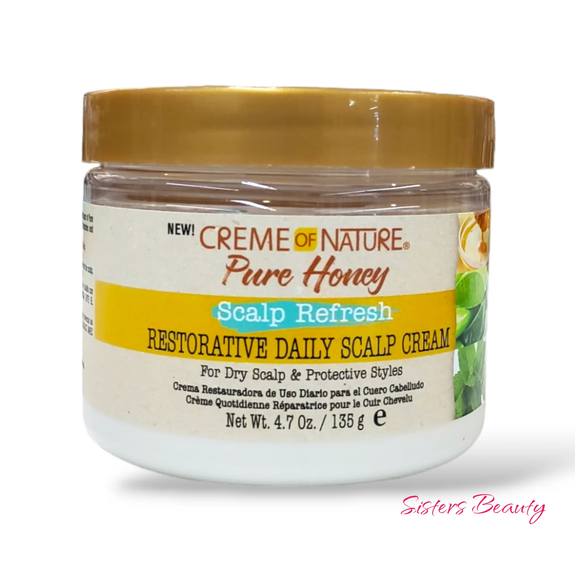 Creme of Nature Pure Honey Scalp Refresh Restorative Daily Scalp Cream 4.7oz