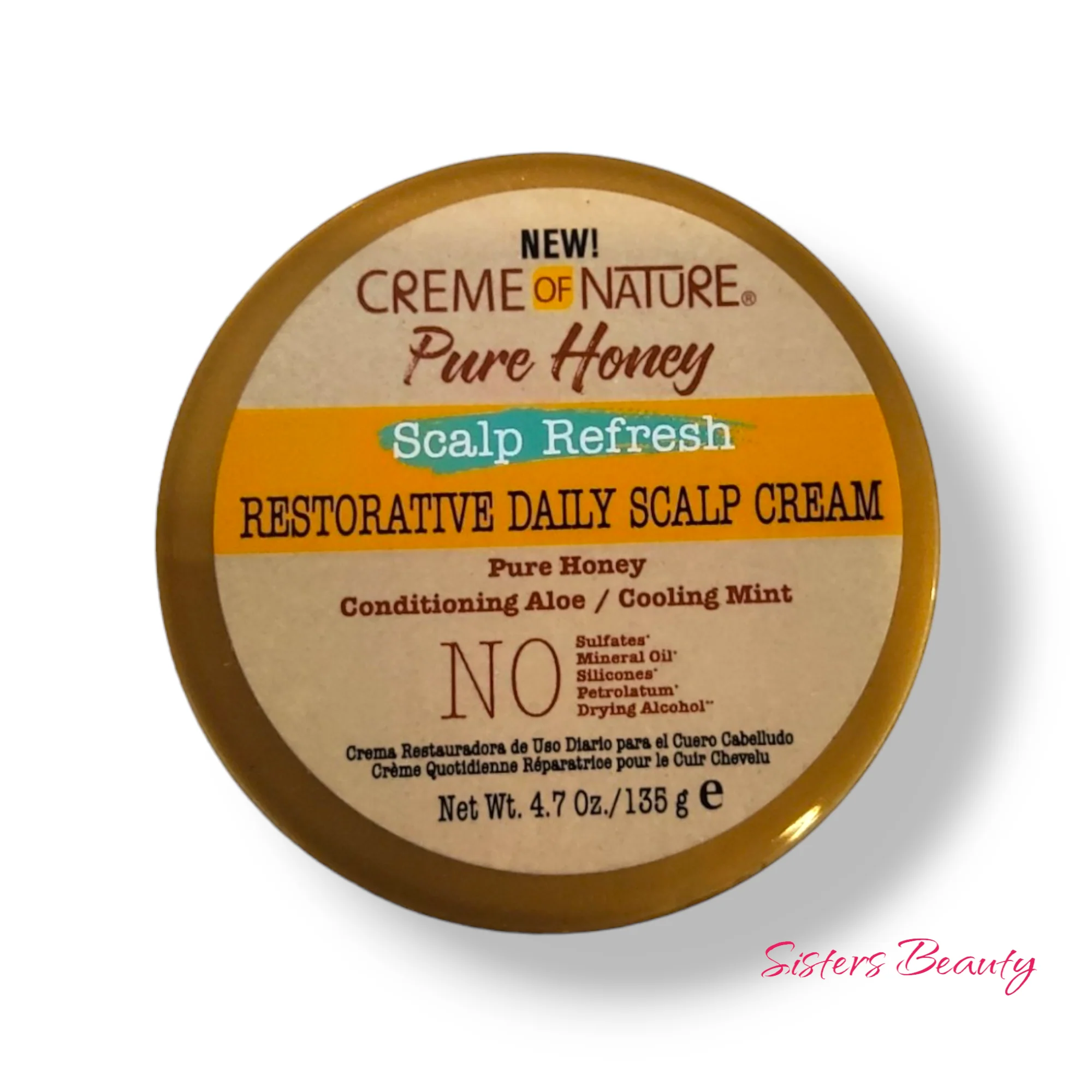 Creme of Nature Pure Honey Scalp Refresh Restorative Daily Scalp Cream 4.7oz - Image 2