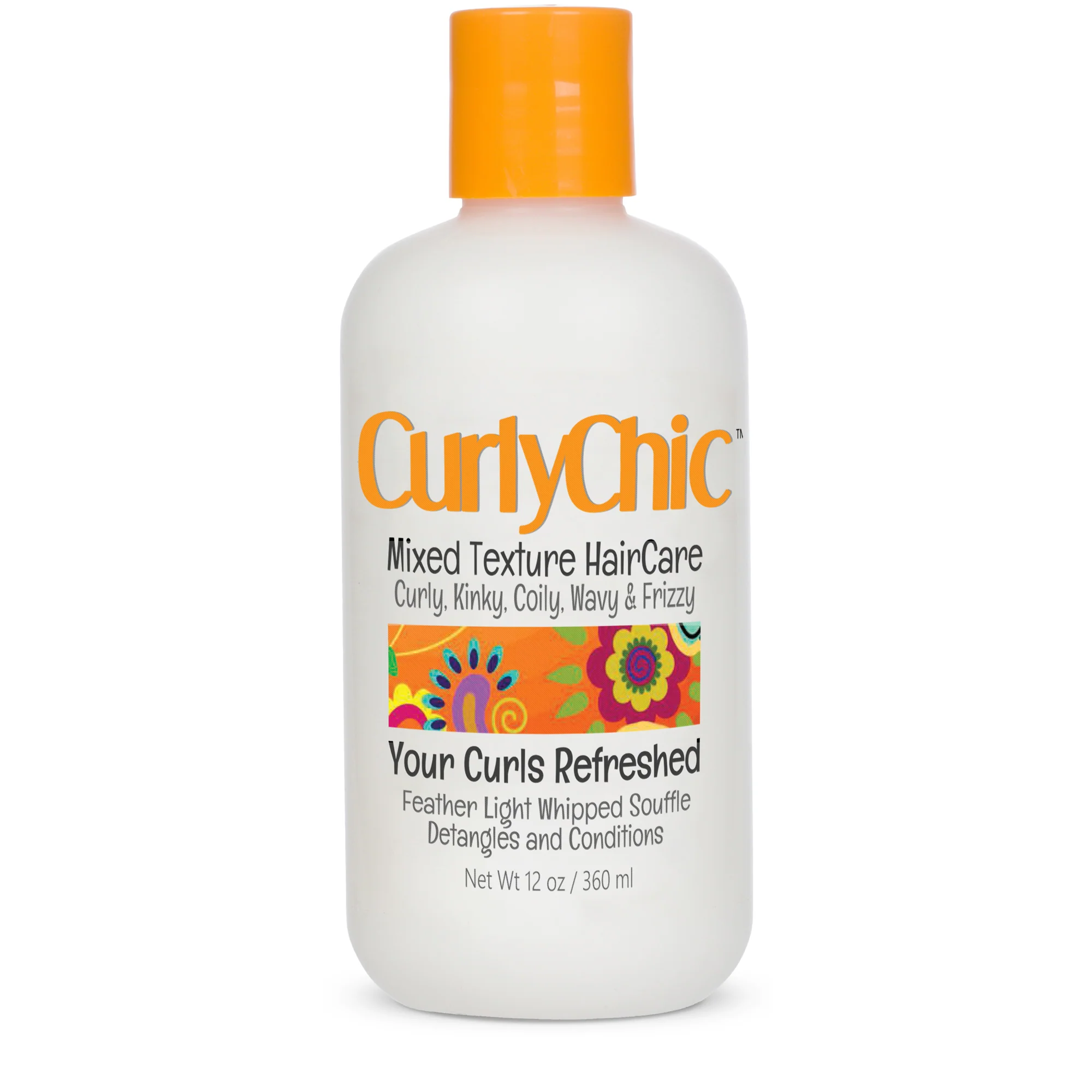 CurlyChic Your Curls Refreshed Feather Light Whipped Souffle Detangles and Conditions 12oz