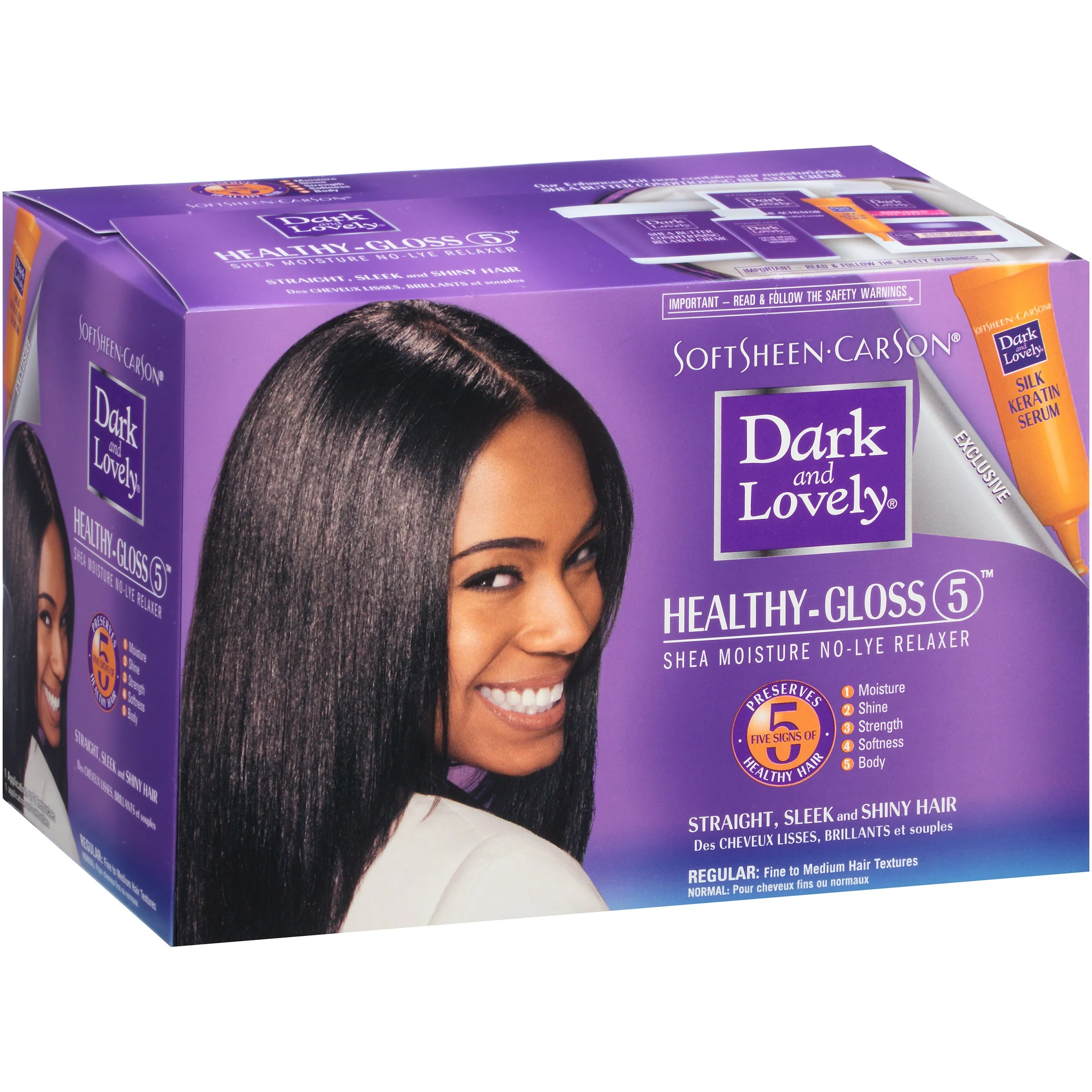 Dark and Lovely Healthy-Gloss 5 Shea Moisture No-Lye Relaxer - Regular - Image 2