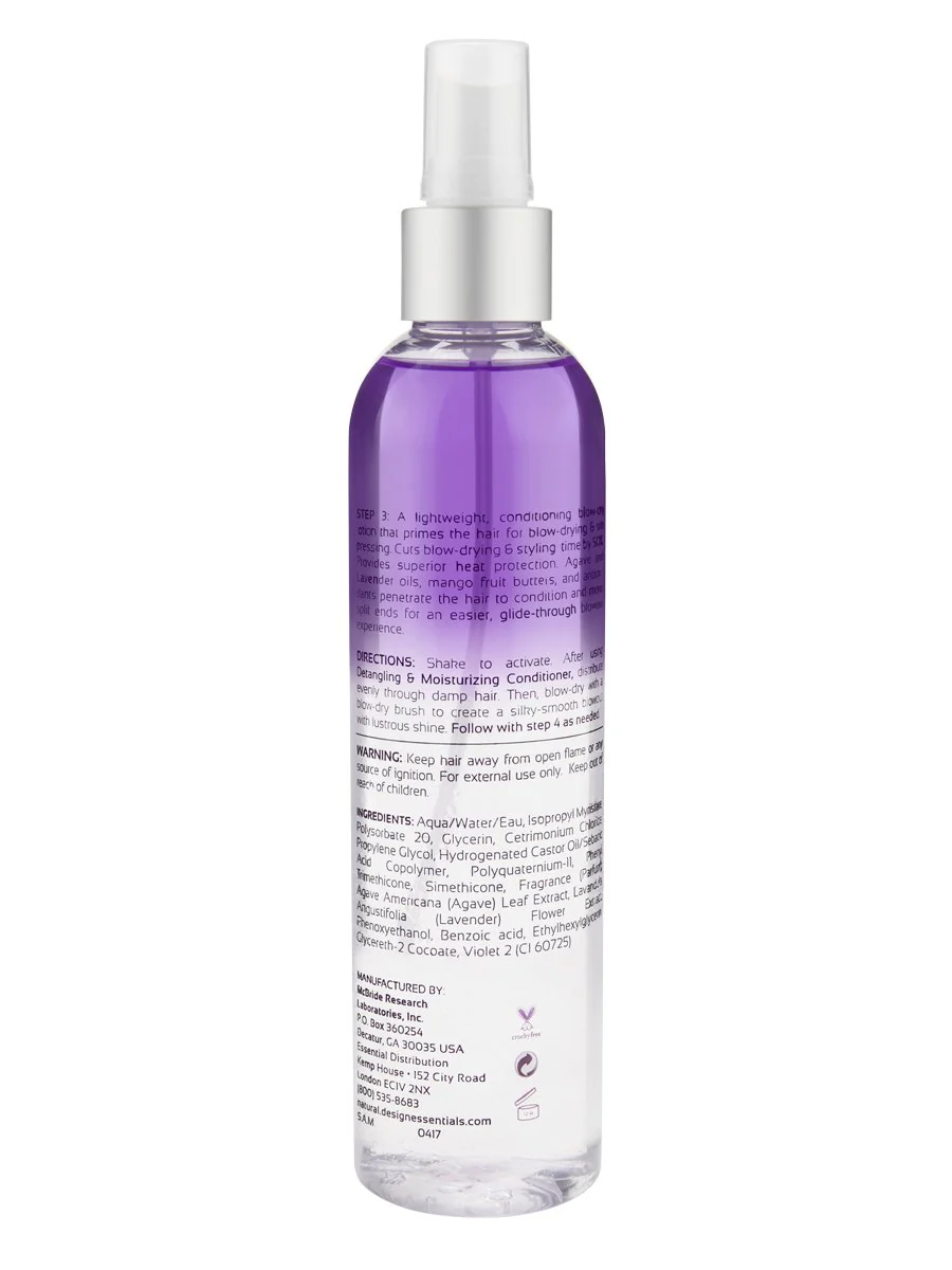 Design Essentials® Agave & Lavender Moisturizing Blow-Dry & Style Primer 8oz - Image 2