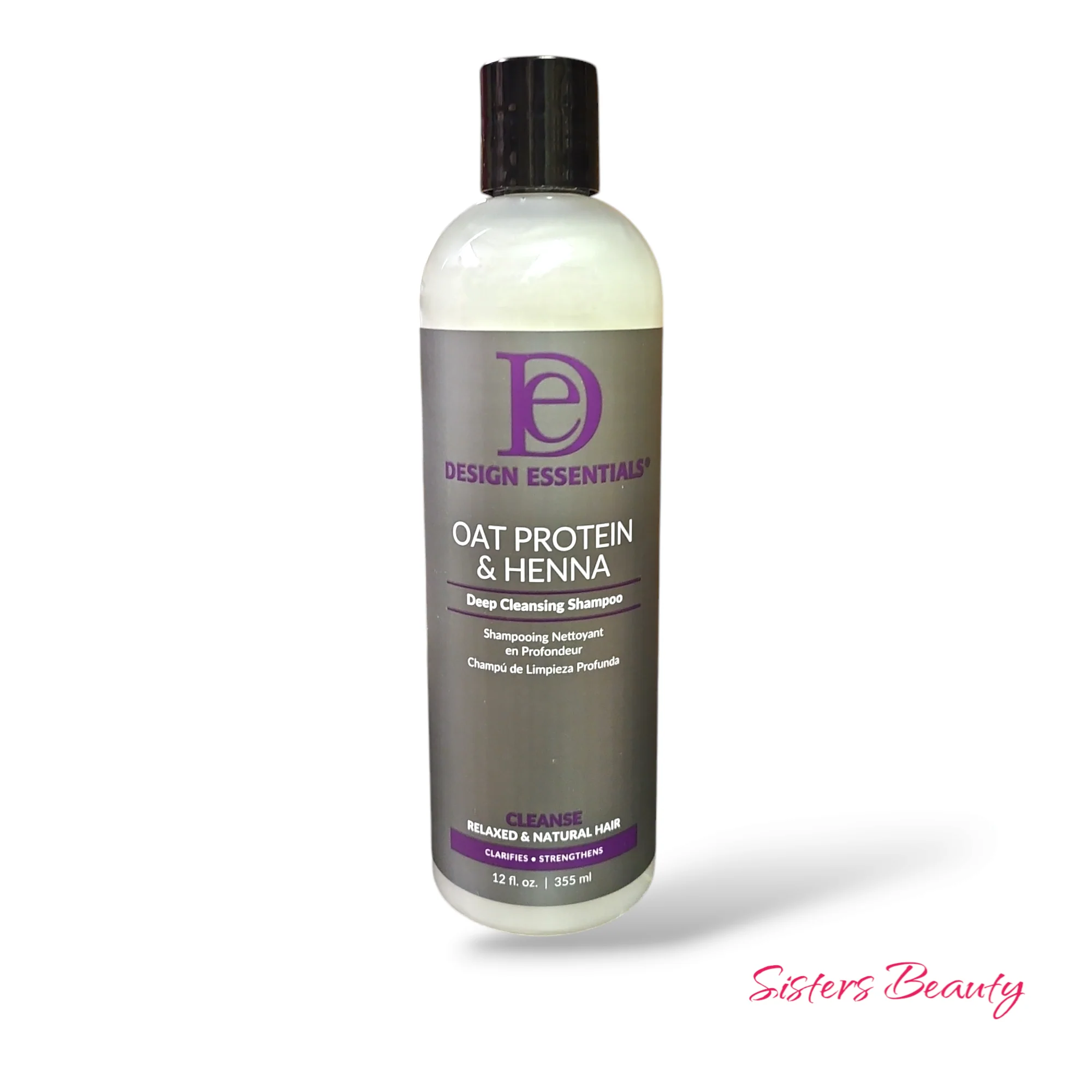 Design Essentials® Oat Protein & Henna Fuller, Thicker, Stronger Deep Cleansing Shampoo 8oz