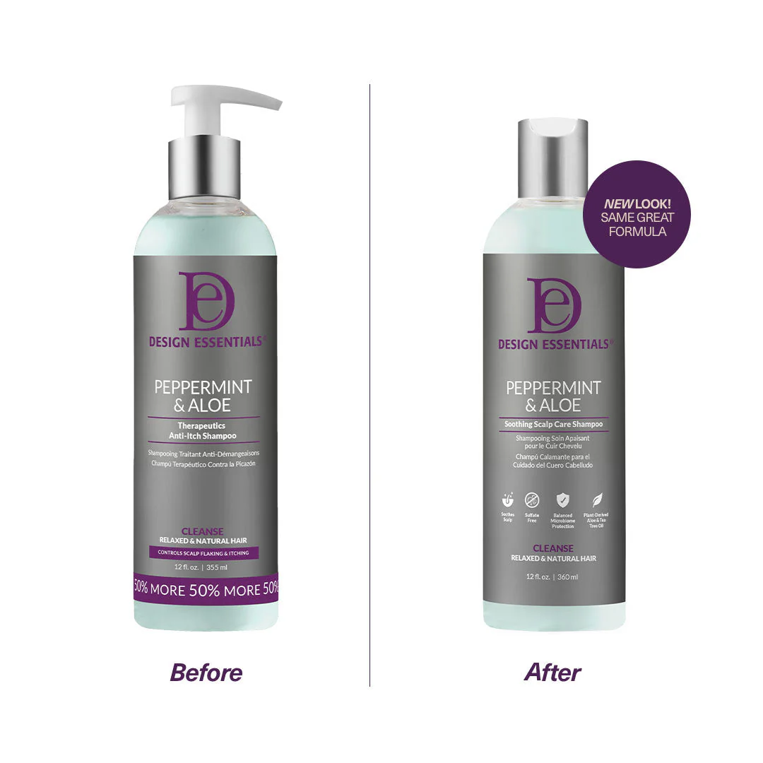 Design Essentials® Peppermint & Aloe Therapeutics Anti-Itch Shampoo 8oz - Image 2