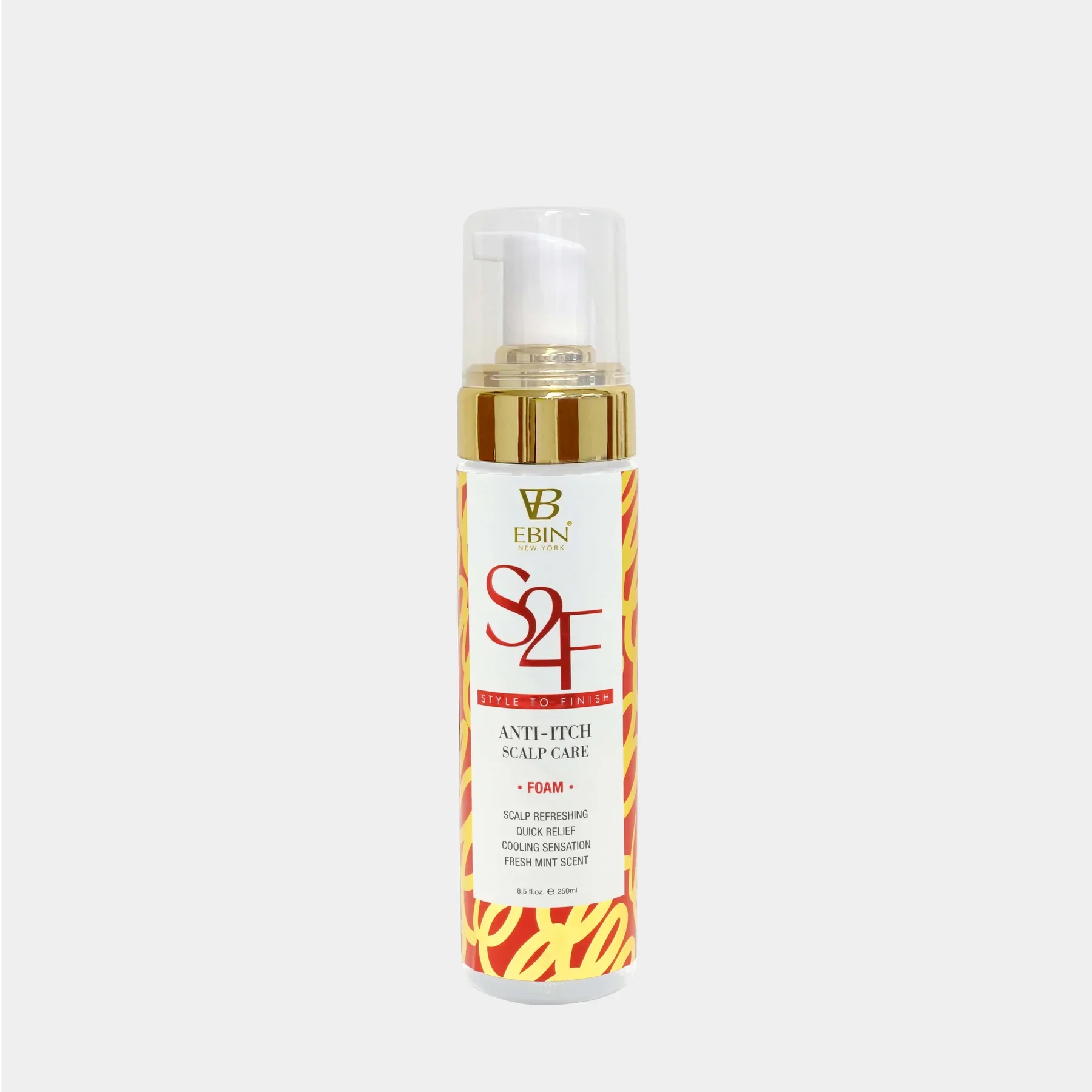 Ebin New York S2F Anti-Itch Scalp Care Foaming Lotion 8.5oz