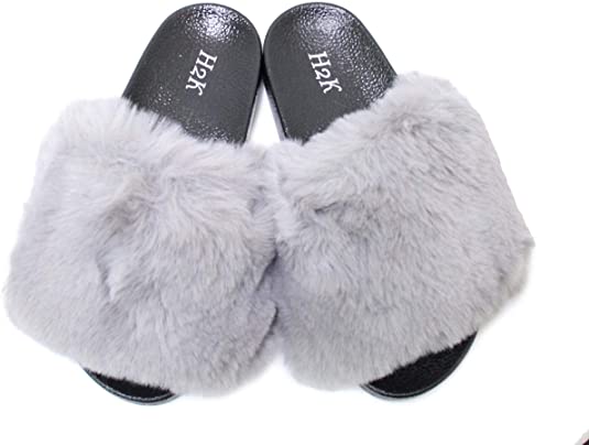 H2K Ultra Soft Fur Slides Slippers - Lora 2 - Image 5