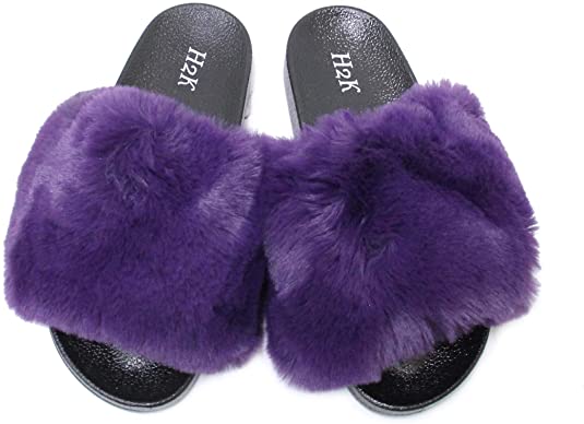 H2K Ultra Soft Fur Slides Slippers - Lora 2 - Image 7