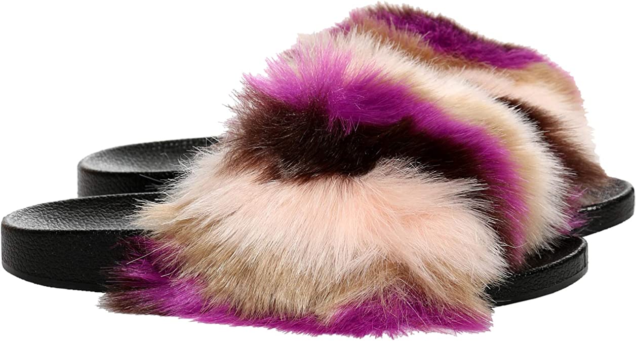 H2K Ultra Soft Fur Slides Slippers - Lora 2 - Image 9