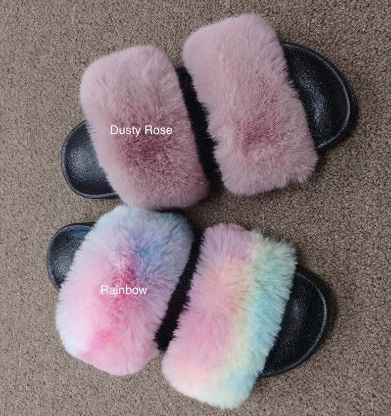H2K Ultra Soft Fur Slides Slippers - Miss More 3 - Image 3