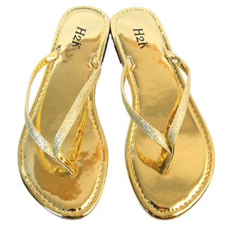 H2K Women's Glitter Flip-Flops - Sassy - Image 5