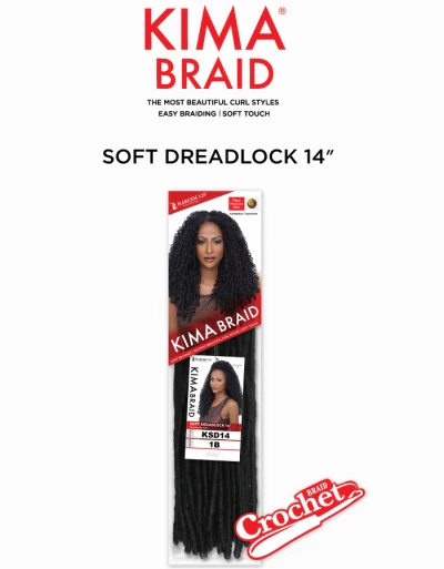Harlem125 Kima Braid Soft Dreadlock 14" - Image 3