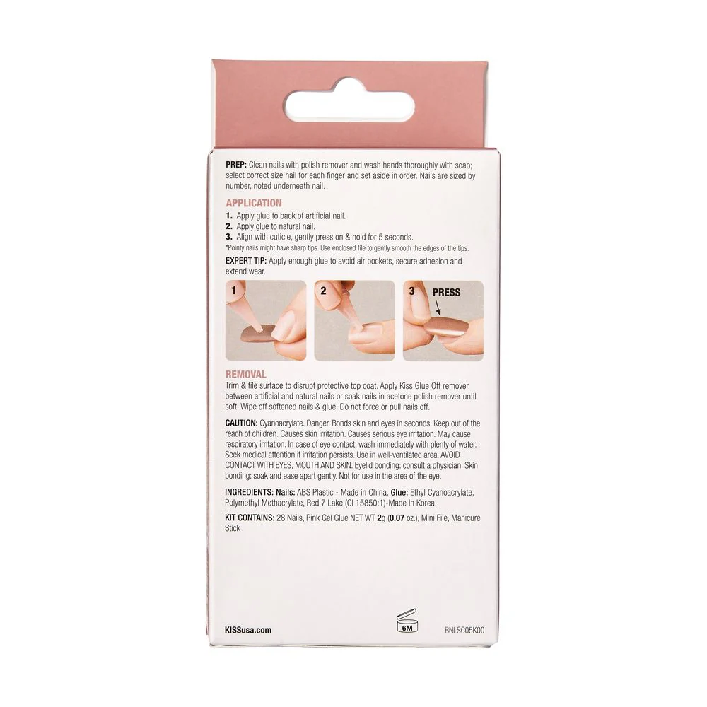 KISS Bare But Better 28 Nails #BN02 - Image 3