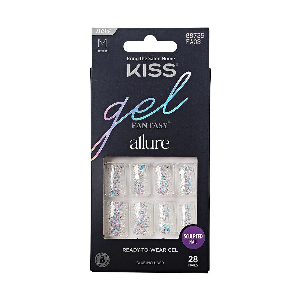 Kiss Gel Fantasy Allure Sculpted 28 Nails #FA03