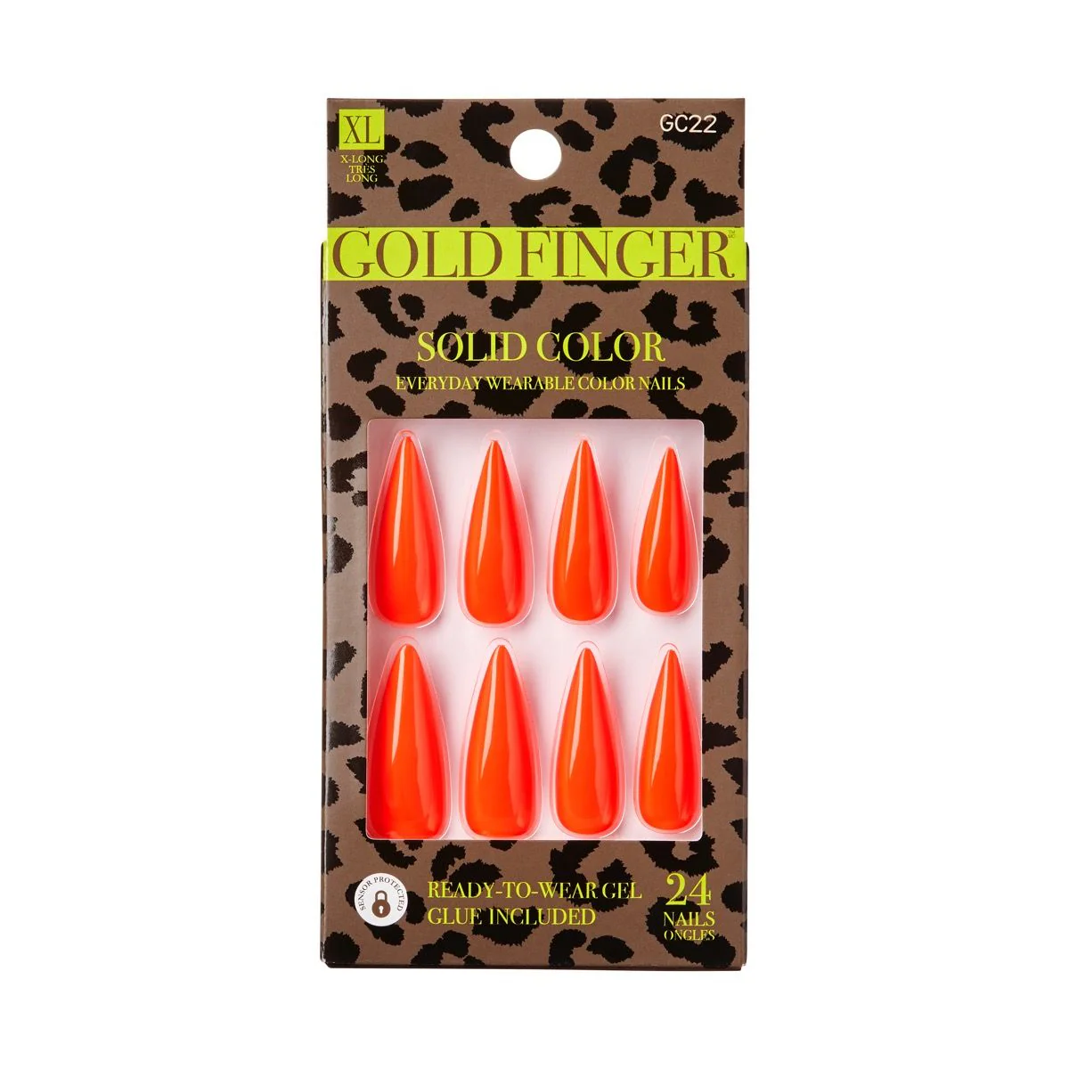 KISS Gold Finger Solid Color 24 Nails - #GC22