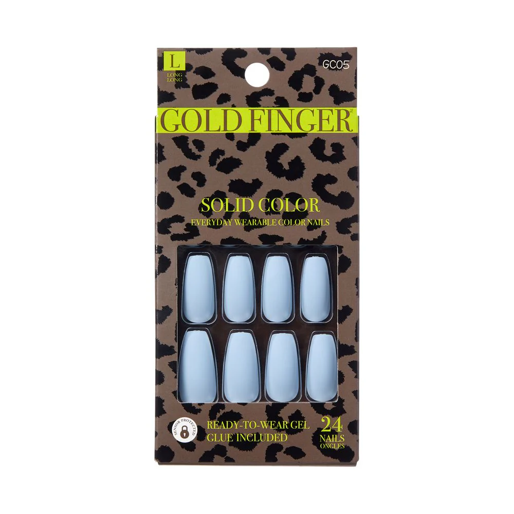 KISS Gold Finger Solid Color 24 Nails - #GC05