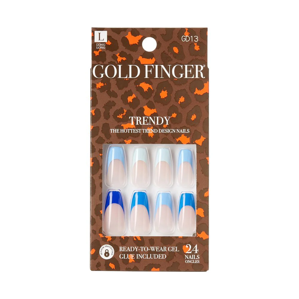 KISS Gold Finger Trendy 24 Nails #GD13