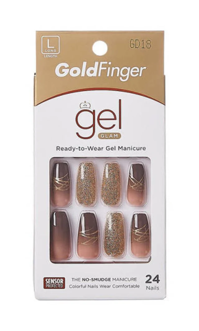 KISS Gold Finger Trendy 24 Nails #GD18