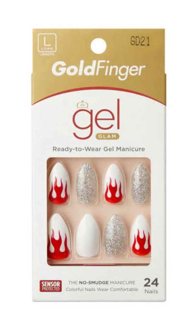 KISS Gold Finger Trendy 24 Nails #GD21