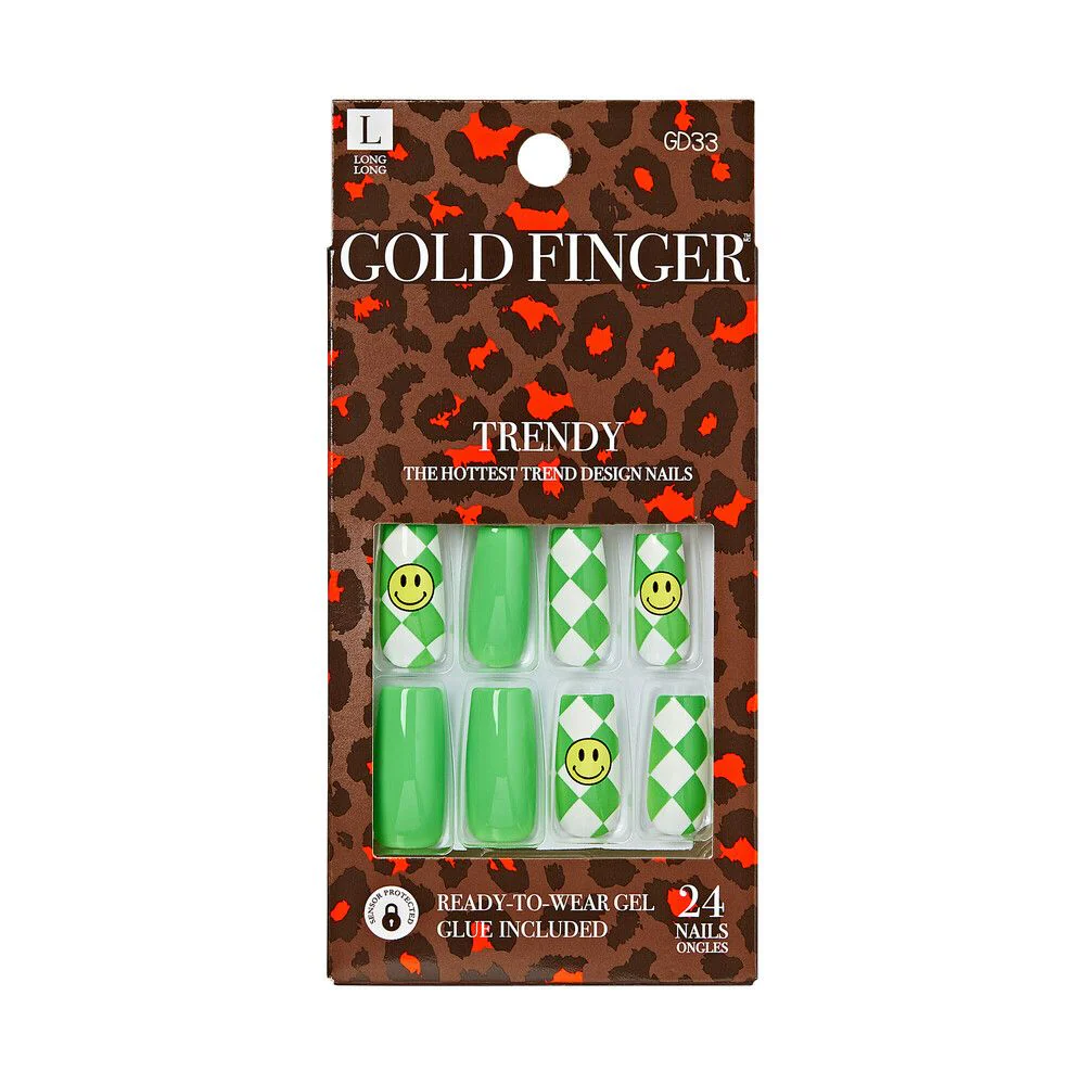 KISS Gold Finger Trendy 24 Nails #GD33