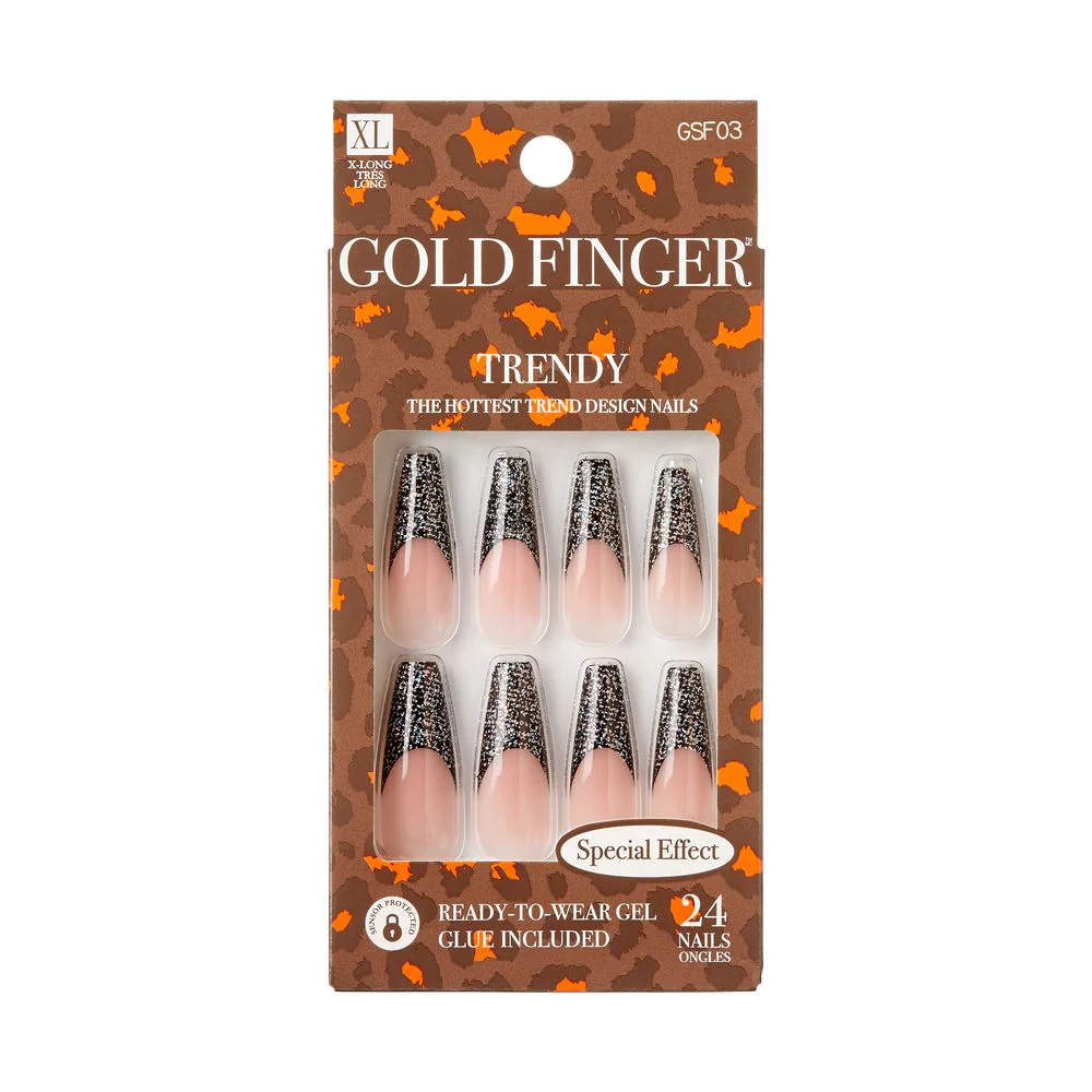 KISS Gold Finger Trendy Special Effect 24 Nails #GSF03