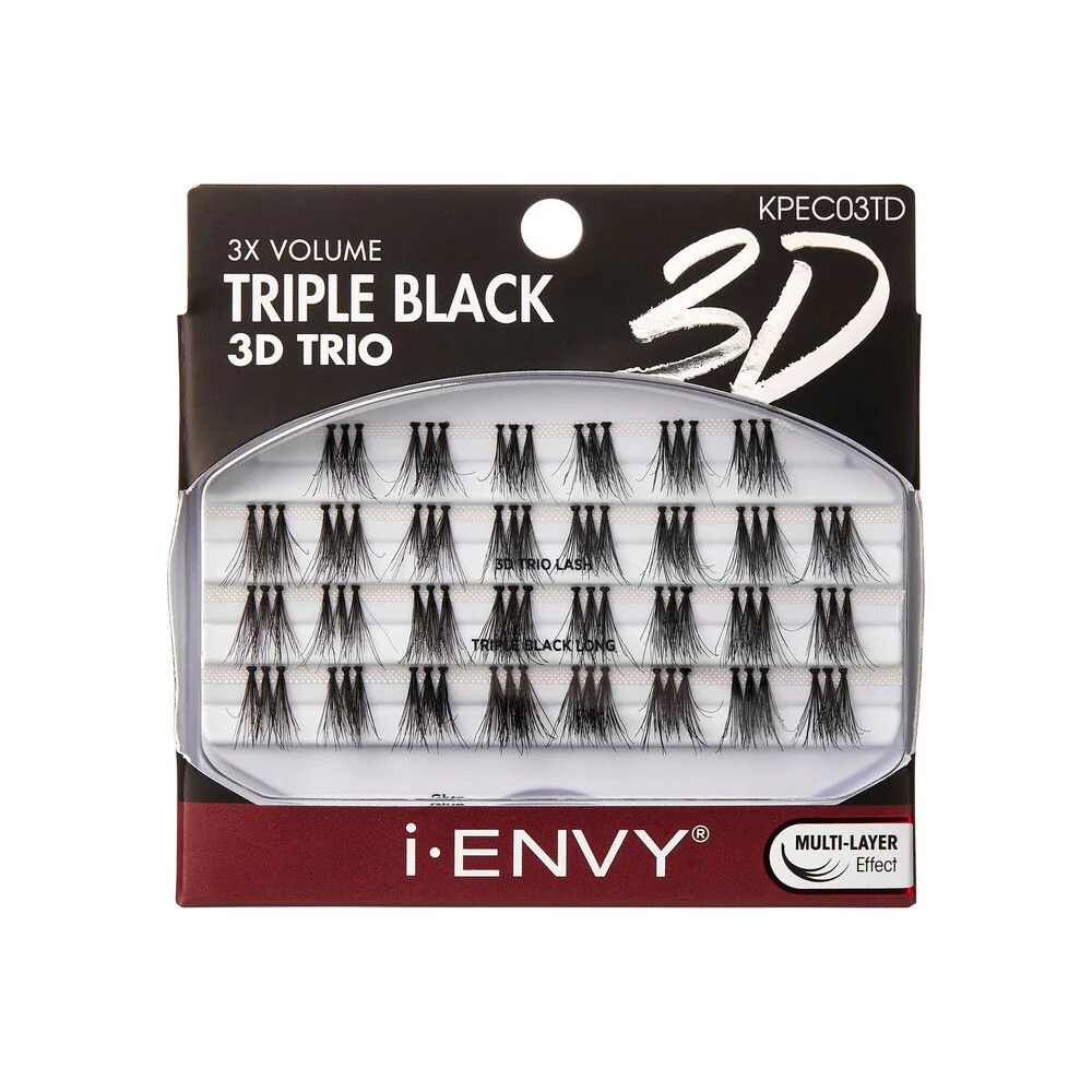 Kiss iā¢ENVY 3X Volume Triple Black 3D Trio Eyelashes - Image 2