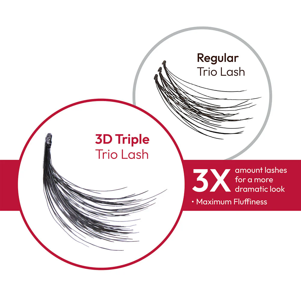 Kiss iā¢ENVY 3X Volume Triple Black 3D Trio Eyelashes - Image 4