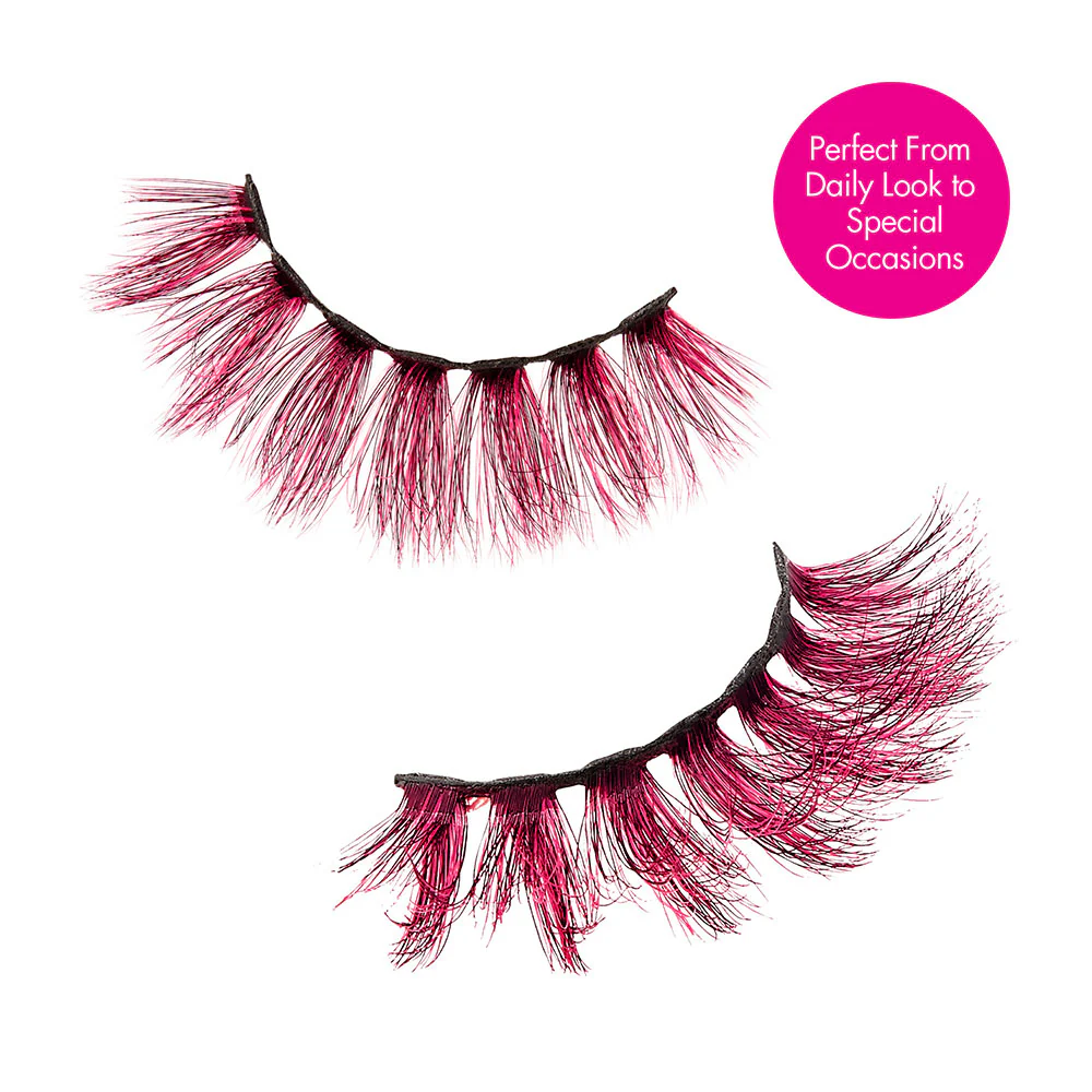 Kiss i•ENVY Color Couture Faux Mink Mixed Colored Eyelashes - Image 2