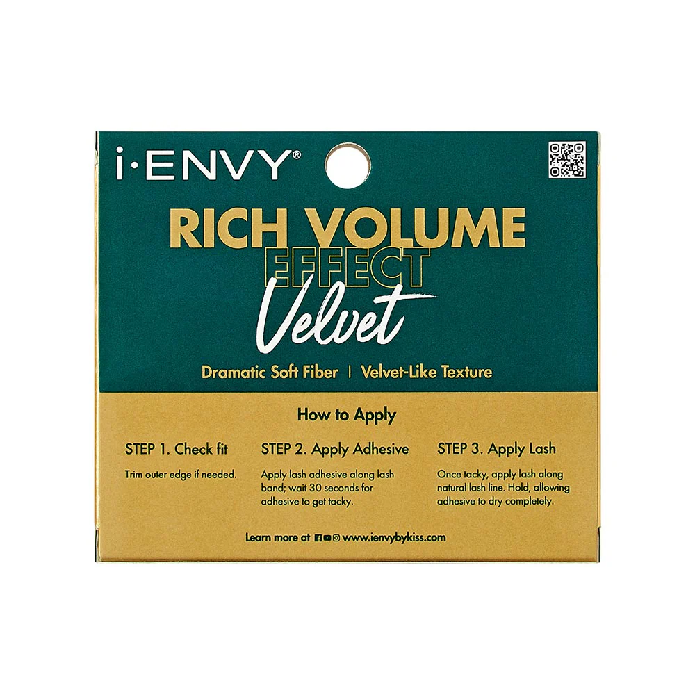 Kiss i•ENVY Velvet Rich Volume Effect Lashes - Image 8