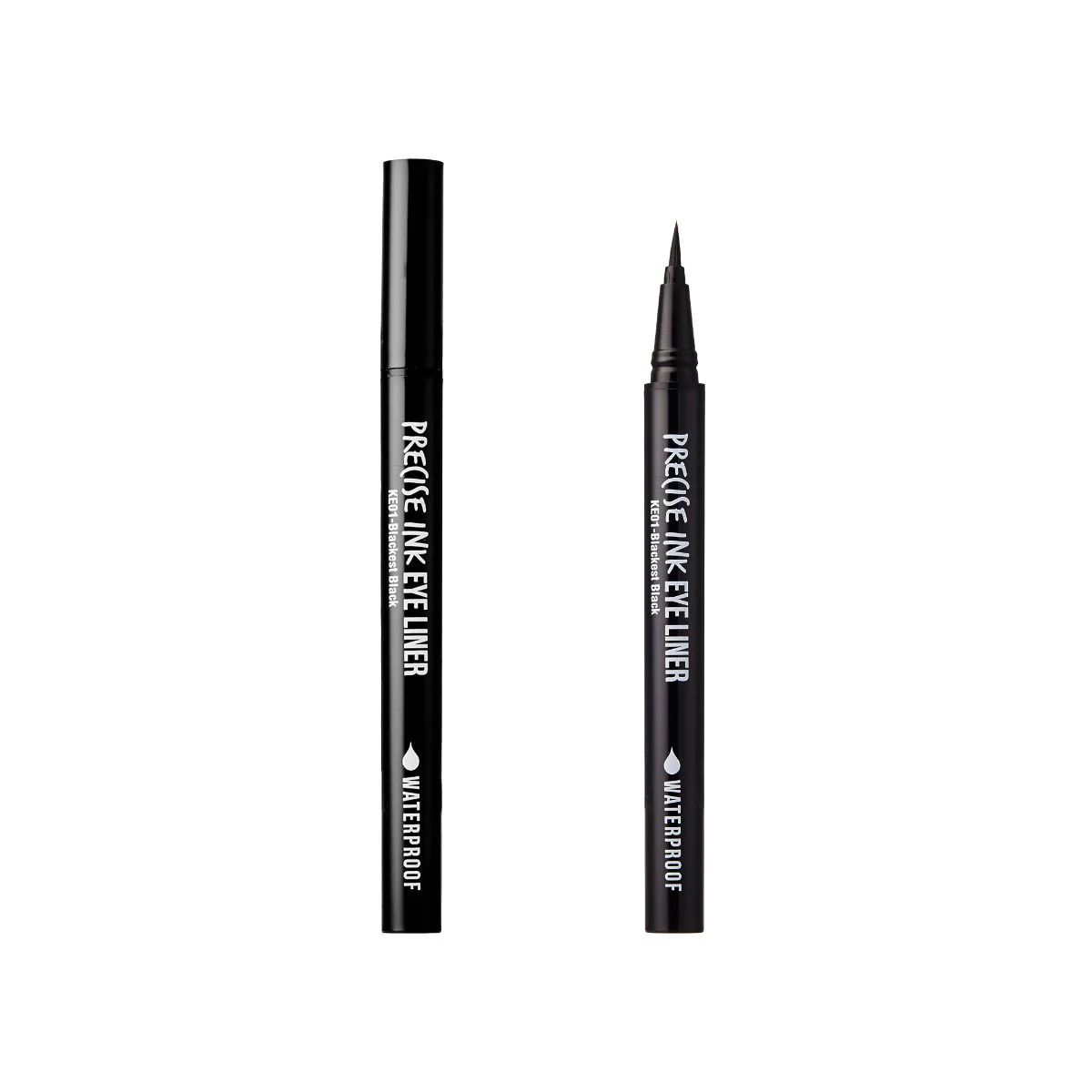 Kiss New York Professional Brush Tip Precise Ink Eyeliner - #KE01 - Image 2