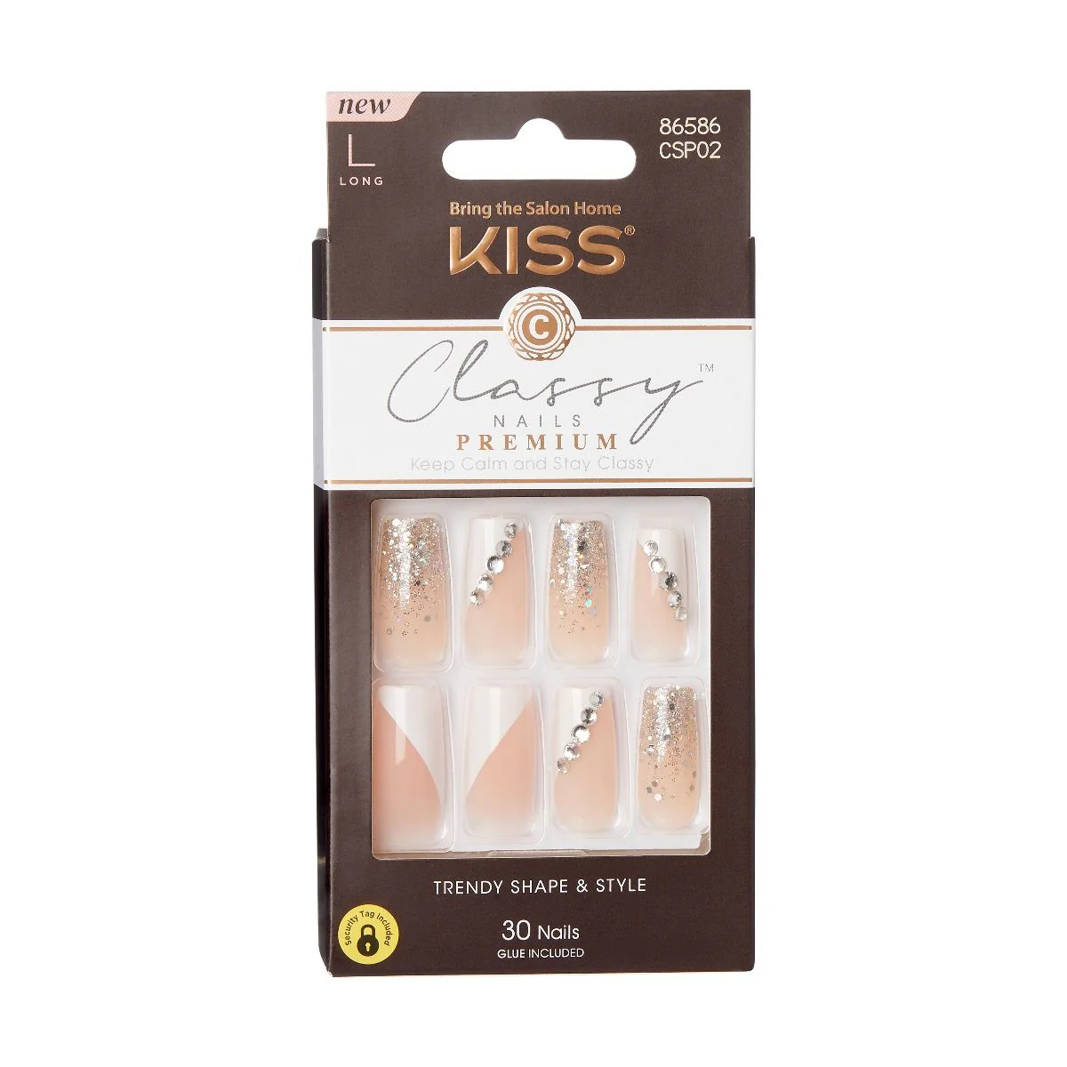 KISS Premium Classy 30 Nails #CSP02