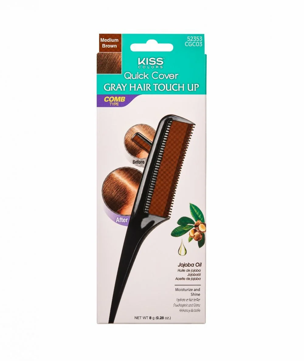 Kiss Quick Cover Gray Hair Touch Up Comb Type - Image 3