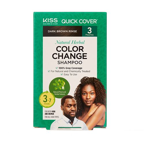 KISS Quick Cover Natural Herbal Color Change Shampoo - Image 4