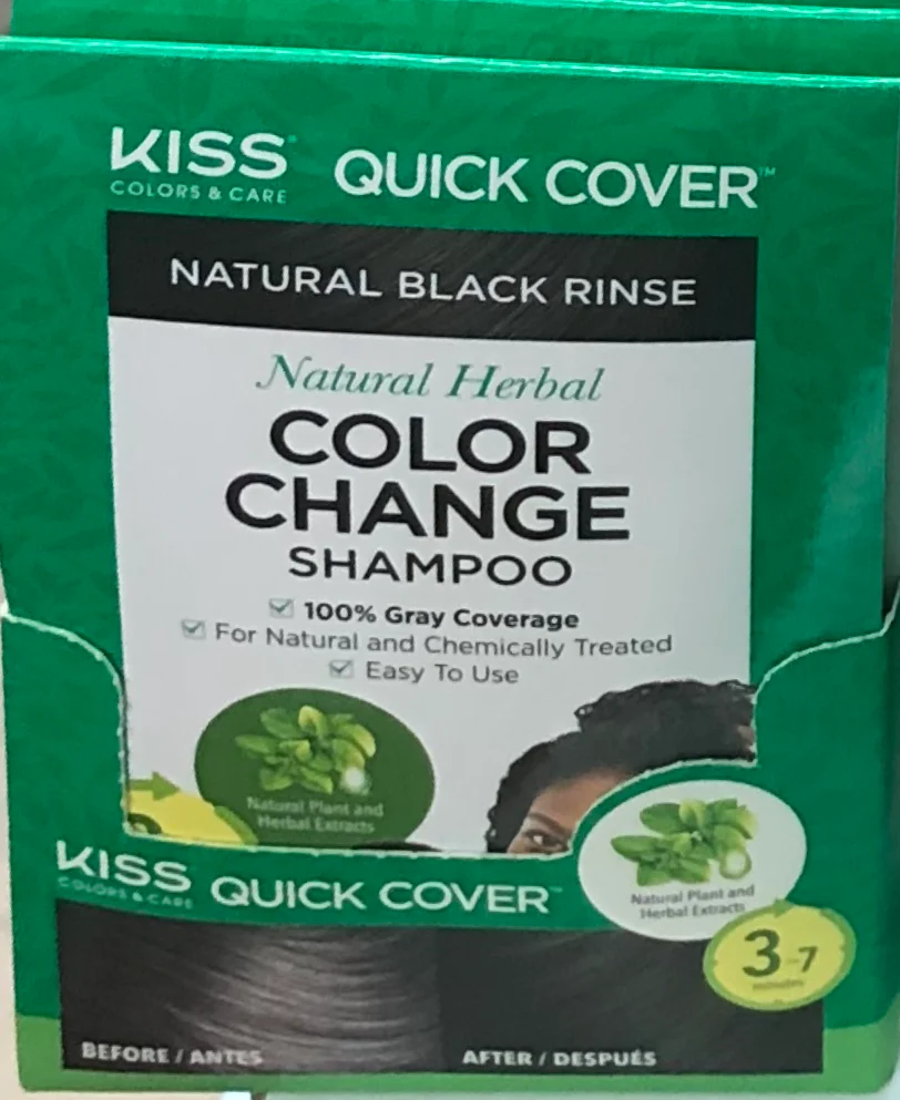 KISS Quick Cover Natural Herbal Color Change Shampoo - Image 6